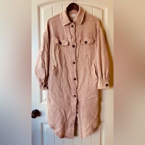 Oli & Hali Blush Textured Jacket dress size small